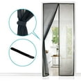 thumbnail image 2 of Magnetic Door Screen, Ultra Fine Mesh, Powerful Magnets, Complete Installation Kit, Adhesive and Hook & Loop Tape Included - 80x210cm, Black, 2 of 5