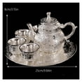 thumbnail image 2 of Baifu Juego De Té Traje Hecho A Mano Juego De Té De Plata Tetera Taza Justa Taza De Plata Traje Grande Taza De Té Tetera Bandeja De Té, 2 of 8