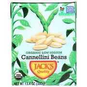Jack'S Quality Organic Cannellini Beans Low Sodium, 13.4 Oz