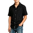 thumbnail image 5 of Mifsaly Boys Button Down Shirts Kids Short Sleeve Collared Blouses Lightweight Relaxed Fit Summer Beach Camp Tops, 5 of 6