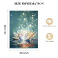 thumbnail image 2 of JEUXUS  Blue Lotus Flower Wall Art Zen Decor Spiritual Meditation Yoga Magic Pictures for Bedroom Bathroom Home Decoration Canvas Stretched and Framed Ready to Hang, 2 of 5