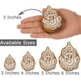 thumbnail image 2 of IBA Indianbeautifulart Textile Printing Block Ganesha Hand Carved Wooden Stamp Wood Block Printing Textile Stamps For Fabric/ Pottery Blocks-6 Inch, 2 of 7