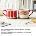 thumbnail image 3 of Injueey Taza de agua de cerámica, taza de café de leche portátil con asa, tazas de bebida de té, botella de cumpleaños para el hogar, dormitorio Teteras tipo 4 Injueey HA081207-04, 3 of 6