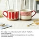 thumbnail image 4 of Kearding Taza de agua de cerámica, taza de café de leche portátil con asa, tazas de bebida de té, botella de cumpleaños para el hogar, dormitorio Teteras tipo 4 Kearding HA081207-04, 4 of 6