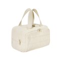 thumbnail image 4 of Bolsa de maquillaje, neceser de viaje con asa, accesorios de viaje multiusos. blanco beige, 4 of 9