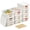 Cream White, variant on Stackable Plastic Storage Bins with Lids & Handles