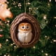 thumbnail image 5 of Adornos para árbol de Navidad - Decoración acrílica colgante de 3,15 pulgadas con estampado de animales • Regalo navideño para familia y compañeros • Set de 1, 5 of 8
