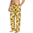 thumbnail image 6 of Honiee Modern Elegant Sunflower for men - a sleek fusion of Straight Pajama Pants, versatile Lounge Pants, and cozy Sleepwear, all rolled into one-Small, 6 of 6