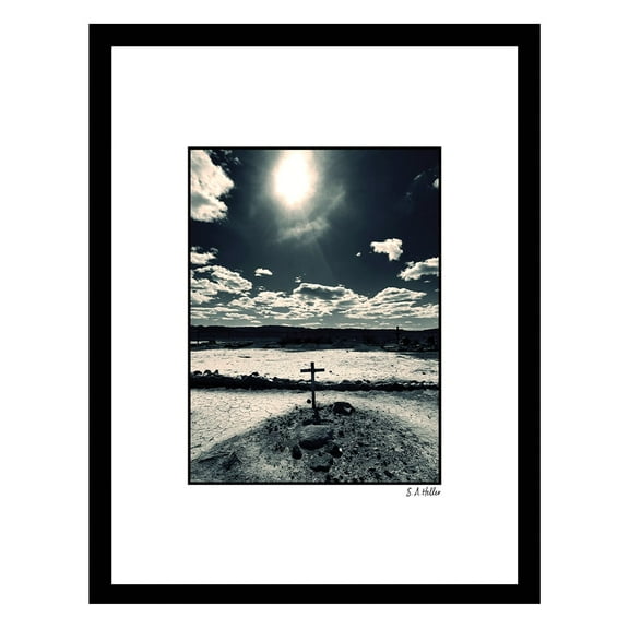 DESERT GRAVEYARD Framed Printed Photograph