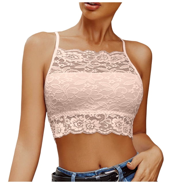 DXOUPM Womens Tank Tops Versatile Hollow Lace Spaghetti Strap Slim Fit Summer Shirts Trendy