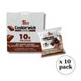thumbnail image 2 of Mrs Taste Cookie’Wich Chocolate Zero Sugar, High Protein, Gluten Free, Box of 10 Pack, 2 of 2