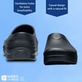 thumbnail image 5 of Shoes For Crews Radium, Men's, Women's, Unisex Slip Resistant Work Clogs, Water Resistant, Black, 5 of 6