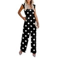 thumbnail image 2 of Combinaison Décontractée pour Femmes Printemps Été à Volants Taille Haute Combinaison Imprimée Pantalon Large, 2 of 6
