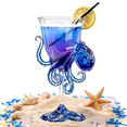 thumbnail image 5 of Octopus  Cocktail Glass, Creative Ocean Animal Stemmed Drinking Glass, Beach Wine Goblet, Decorative Sea Turtle Glassware, Beach Party Barware, Summer Pool Bar Party Birthday Gifts, 5 of 14
