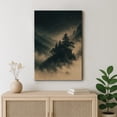thumbnail image 3 of Canvas Print Moody Mountain Forest Wall Art Dark Atmospheric Nature Landscape Decorative for Living Room Bedroom - 32"x48", 3 of 8