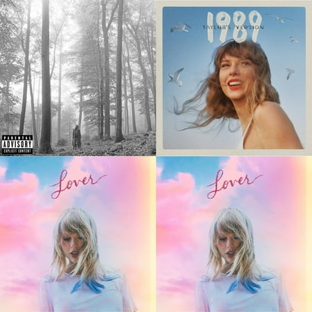 Folklore (X) & 1989 (Taylor's Version) & Lover (Deluxe) (Version 1) & Lover (Deluxe) (Version 4) [CD Bundle]