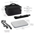 thumbnail image 7 of Bentgo Heat - Electric Lunch Bag & Food Warmer for Reheating Meals in Car, at Work & More - Heated Lunch Box Warmer for Adults, Students & Shift Workers, 12V/24V Auto & 120V Wall Cords (Carbon Black), 7 of 7