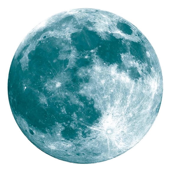 Yucurem Luminous Moon Earth Wall Stickers For Room Bedroom Diy 3D Home Decor Home Decoration