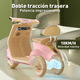 thumbnail image 3 of Mini Moto Eléctrica Vintage Infantil Honey Whale BDQ-916 Rosa, 3 of 6
