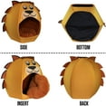 thumbnail image 4 of Maccabi Art: Pet Friends Igloo Bed: Small - Lion - Animal Face Bed, Cozy Dome, Small Dogs, Cats & Puppies, 16x16x18",  Removable Machine-Washable Pad, 4 of 6