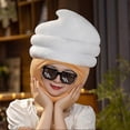 thumbnail image 3 of Ice Cream Hat Plush Full Headgear Cartoon Novelty Cap for Halloween Cosplay and Party Props, 3 of 5