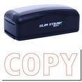 thumbnail image 1 of Large Pre-Inked Outline Copy Stamp, Slim 1854, Ultra Slim Design, Impression Size 1-13/16" by 2-1/2", Up to 25,000 Impressions - Red Ink, 1 of 10