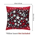 thumbnail image 4 of nygtbtfer Pillow Covers Red and White Patriotic Stars Outdoor Decor Throw Pillows for Couch American Flag Pillowcase Decorative Cushion Case for Sofa Bed Set of 2 White, 4 of 7