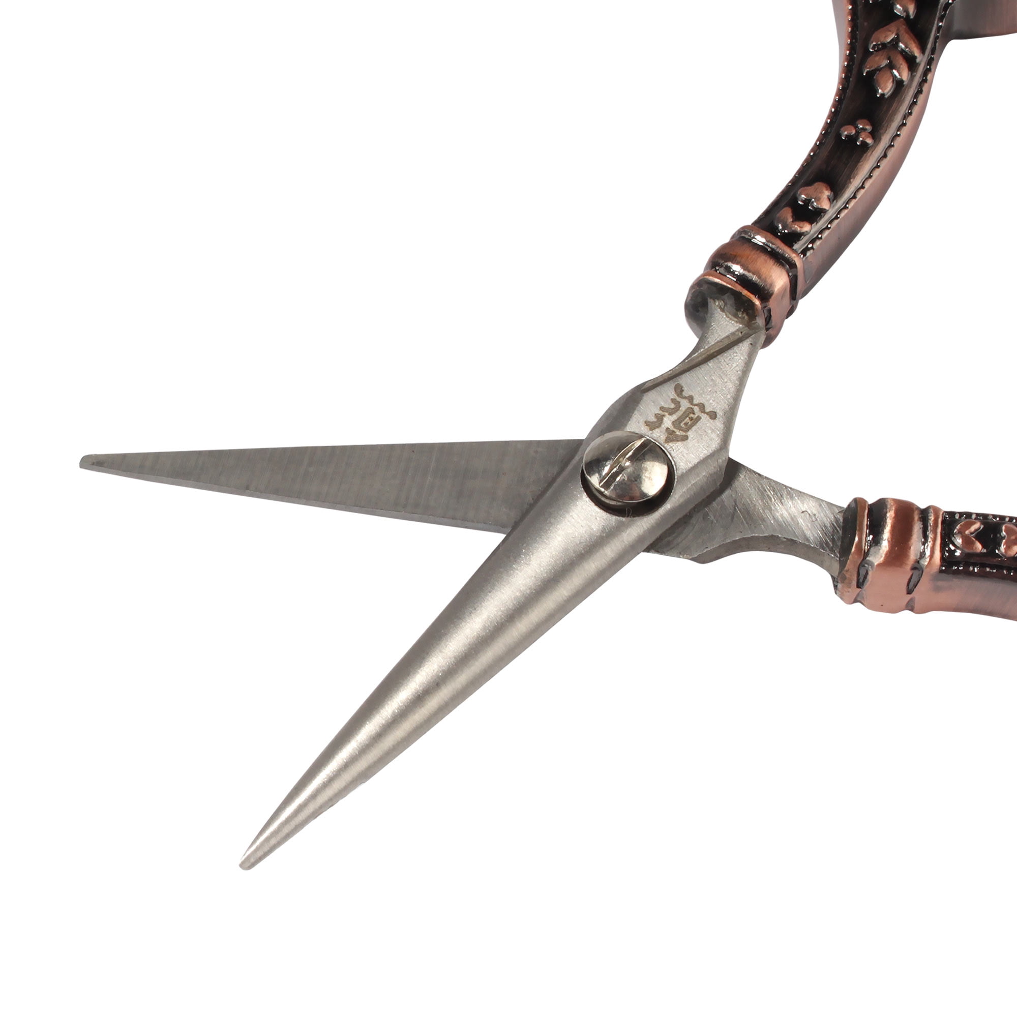 JubileeYarn Decorative Floral Embroidery Craft Scissors - Copper - 3 Pairs
