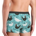 thumbnail image 5 of Balery Lovely Roosters Men's Boxer Briefs, Soft and Breathable Cotton Underwear with nylon Waistband-Medium, 5 of 9