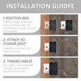 thumbnail image 3 of AIRTAK One Gang Adjustable Outlet Boxes,21 Cubic Inches Adjustment Screw to Adjust The Box Depth,Grey Outlet Box with ETL Listed(, 3 of 6