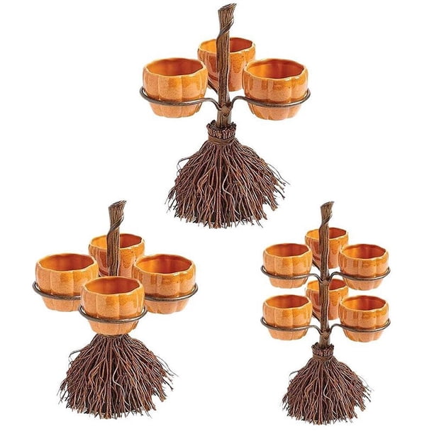3/4/6 Bowls Halloween Pumpkin Snack Stand Creative Event Party Decoration Food Tray Household Holiday Candy Cookie Storage Rack4GERMANY He Qiyong unisex