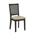 thumbnail image 6 of Weston Home Farmhouse Rattan Back Dining Side Chairs, Antique Black (Set of 2), 6 of 10