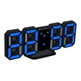 thumbnail image 2 of Reloj de Pared LED 3D Bewildely Digital Color azul, 2 of 2