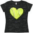 thumbnail image 3 of Inktastic Tennis Ball in Heart Women's T-Shirt, 3 of 5