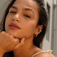 thumbnail image 4 of Pendientes Para Mujer Niñas Aretes Con Zirconias Malubero,  Color Oro, 4 of 5