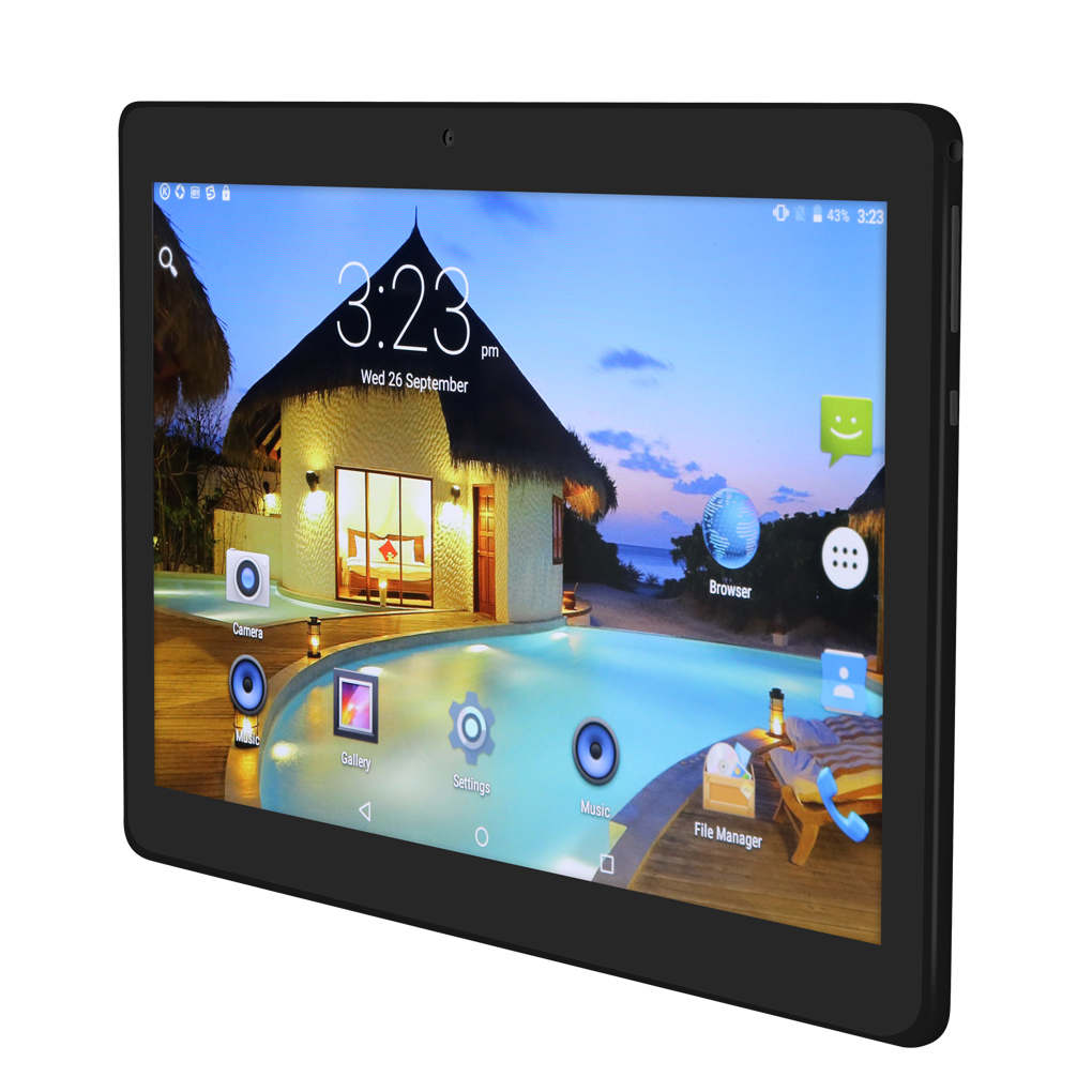10" Tablet PC, Android 6.0 , Octa Core Processor, 4GB Memory, 64GB Storage, 8 Cores Dual Cameras 5.0MP 1280*800 IPS, Black - image 4 of 7