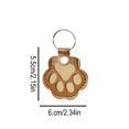 thumbnail image 2 of Cat Paw Shaped Leather Pet Fur Storage Keychain – Pet Memorial Charm for Keys/Bags, Keepsake for Cat & Dog Hair (Light pink), 2 of 6