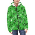 thumbnail image 3 of chaqlin Boys' Fashion Hoodies & Sweatshirts Bicycle Full Zip Hoodie for Boys Girls Long Sleeve Hooded Coat Kids School Jacket with Pocket Size 6-7, 3 of 7