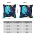 thumbnail image 4 of YFYANG Square Decorative Throw Pillow Case (Without Pillow Insert), Abstract Leaf Line Texture Bedroom Sofa Car Cushion Cover, 12"x12", 4 of 9