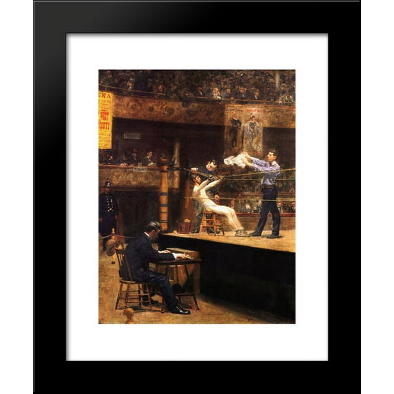 Between Rounds 20x24 Framed Art Print by Thomas Eakins