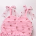 thumbnail image 5 of IBTOM CASTLE Toddler Baby Girls Birthday Party Princess Tutu Dress Floral Backless Ruffle Tulle Dresses for Cake Smash 18-24 Months Light Pink Heart, 5 of 8