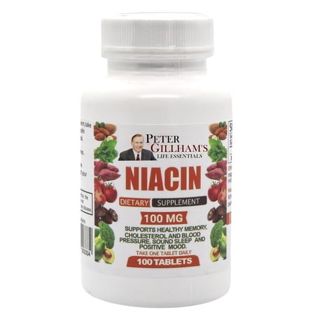 Vitamin B3 Niacin 100mg 100 Tabs Peter Gillham's Life Essentials