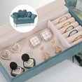 thumbnail image 3 of Tnobhg Storage Box Mini Soft Decoration Save Space Convenient Storing Bracelets Various Styles Velvet Fabric Jewelry Display Holder Dressing Table Supply, 3 of 7