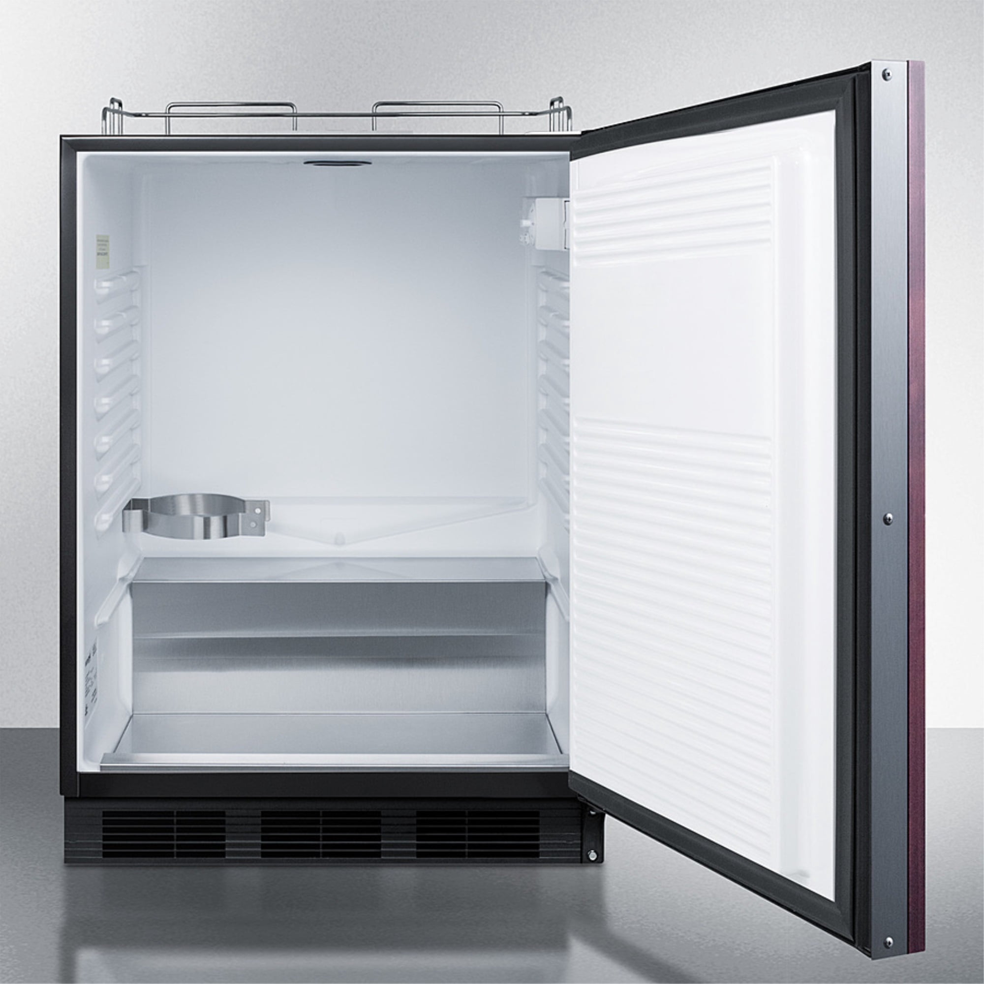 Built-in kegerator for use under ADA compliant counters; no tap kit included