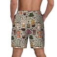 thumbnail image 2 of Lsque Mens Swim Trunks Coffee pots cup Pattern - Bathing Suit Compression Liner - Beach Swim Shorts Swimwear - (S-3XL) - Stretch Quick Dry -X-Large, 2 of 9