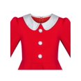thumbnail image 5 of Girls Dress Christmas Santa Hat Long Sleeve Party New Year 5 Years, 5 of 8