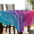 thumbnail image 3 of Ryvnso Rainbow Illustration Rectangle Table Cloth Tablecover Dinning Tablecloth 60"x60", 3 of 8