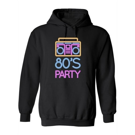 80's Party Boombox Hoodie Women -Image by Shutterstock, Female Medium