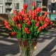 thumbnail image 4 of Bewildely Ramo de rosas artificiales decoración floral flor de seda falsa fiesta Gardenland Flores artificiales rojo, 4 of 6
