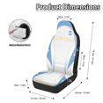 thumbnail image 6 of POLERO Polyester Front Car Seat Covers for Auto, Washable Stretchy Driver Seats Protector Cushion, Argentina Flag Design, 6 of 12